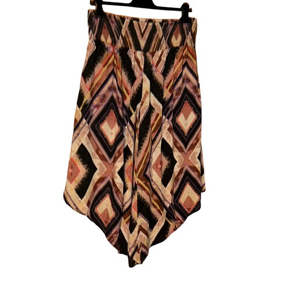 Free people Miranda Angular Printed Pull-On smocked wide Pants small S boho - Picture 3 of 6